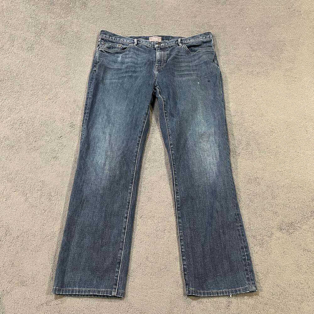 Vince VM.212 Slim Fit Jeans Dark Wash Denim Made in USA Distressed Men's Size 38